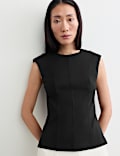 Scoop Neck Slim Fit Scoop Back Vest