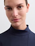Top en jersey de coton mélangé