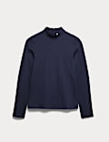 Top en jersey de coton mélangé