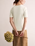 Cotton Modal Blend Jersey V-Neck Top