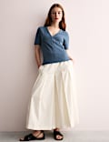 Cotton Modal Blend Jersey V-Neck Top