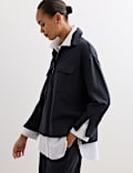 Jersey Overhead Patch Pocket Shirt with Wool
