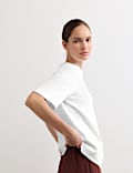 T-shirt met ronde hals van een katoen-modalmix