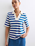 Cotton Modal Blend Striped T-Shirt