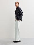 Cotton Rich Twill Straight Leg Trousers