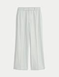 Cotton Rich Twill Straight Leg Trousers