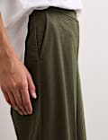 Cotton Rich Straight Leg Trousers