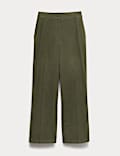 Cotton Rich Straight Leg Trousers
