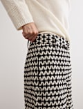 Geometric Jacquard Tapered Trousers