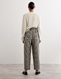 Geometric Jacquard Tapered Trousers