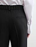 Pure Wool Straight Leg Trousers