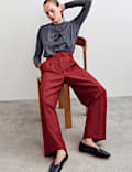 Italian Wool Rich Wide Leg Trousers