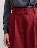 Italian Wool Rich Wide Leg Trousers