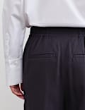 Tapered Trousers with Wool