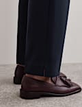 Wool Blend Ponte Slim Fit Trousers