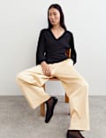 Cotton Rich Pleat Front Trousers