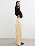 Cotton Rich Pleat Front Trousers