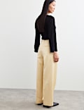 Cotton Rich Pleat Front Trousers
