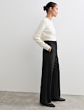 Jersey Wide Leg Trousers