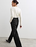 Jersey Wide Leg Trousers