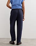 Lyocell Rich Elasticated Waist Tapered Trousers