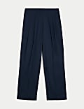 Chino à pinces coupe large en coton