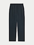 Elasticated Waist Pull On Tapered Trousers