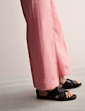 Pure Linen Wide Leg Trousers