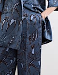 Printed Straight Leg Trousers