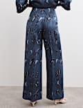 Printed Straight Leg Trousers