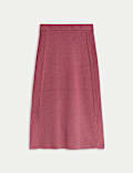 Pure Merino Wool Knitted Midi Skirt