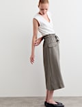 Wool Rich Midi Utility Skirt