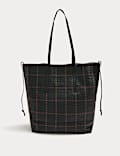 Sac fourre-tout 100 % cuir tressé