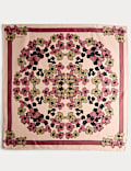 Pure Silk Floral Scarf