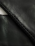 Leather Stitch Detail Cashmere Lined Gloves