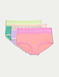 Lot de 3 shorts taille haute en coton