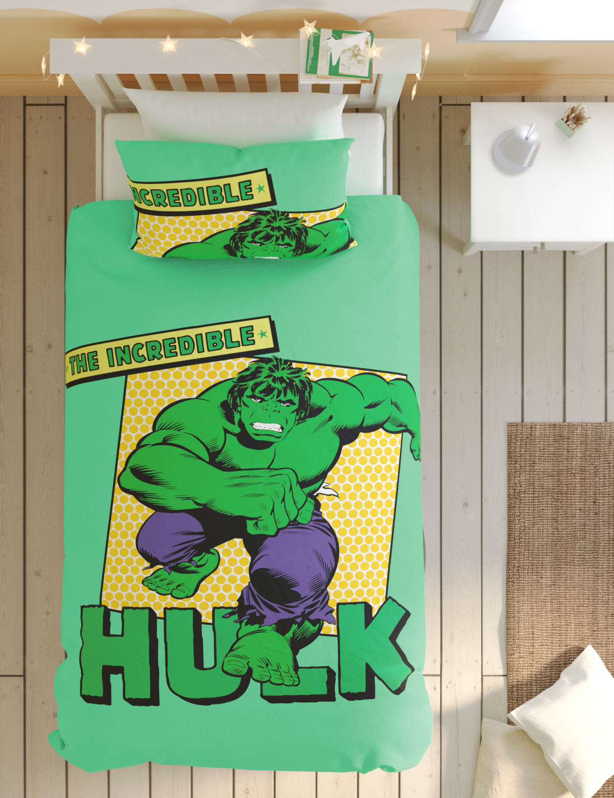 

Marks & Spencer Hulk™ Cotton Blend Bedding Set (GREEN MIX, DBL)