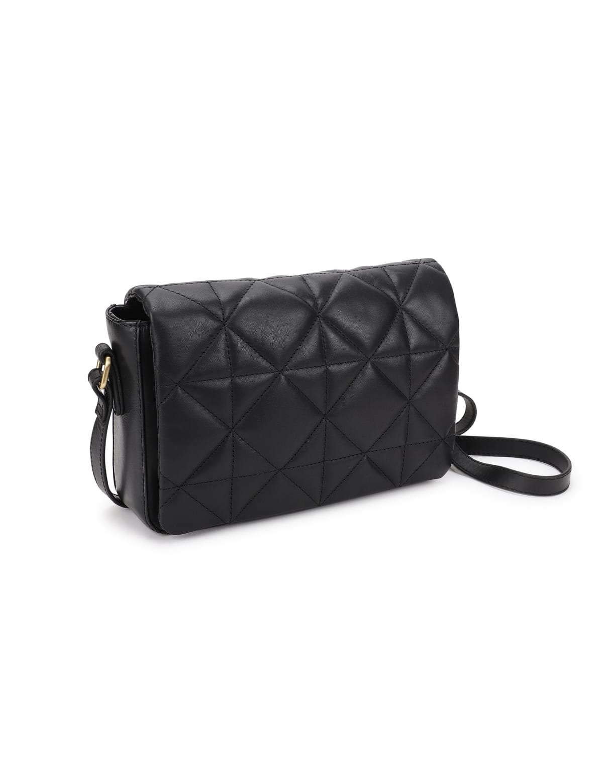 

Marks & Spencer Pure Leather Quilted Sling Bag (FEMALE, BLACK)