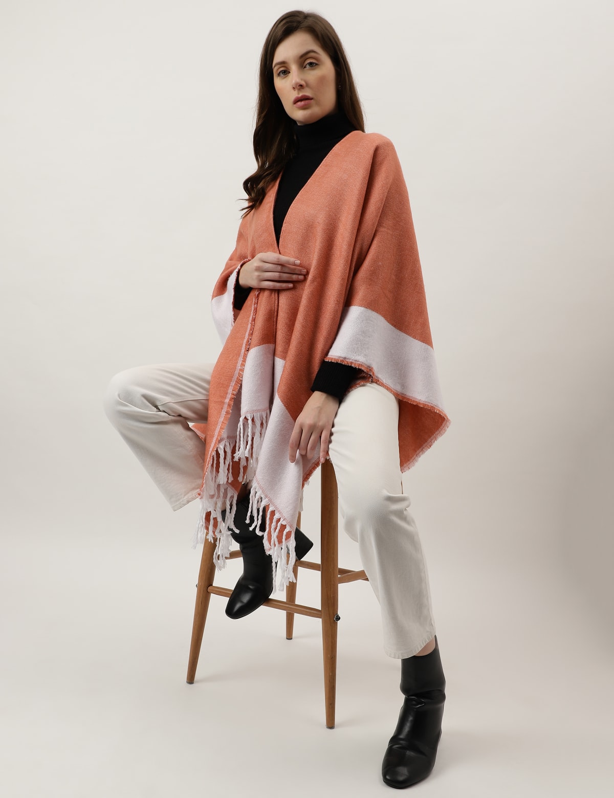 

Marks & Spencer Colorblocked Wrap (FEMALE, ORANGE MIX)