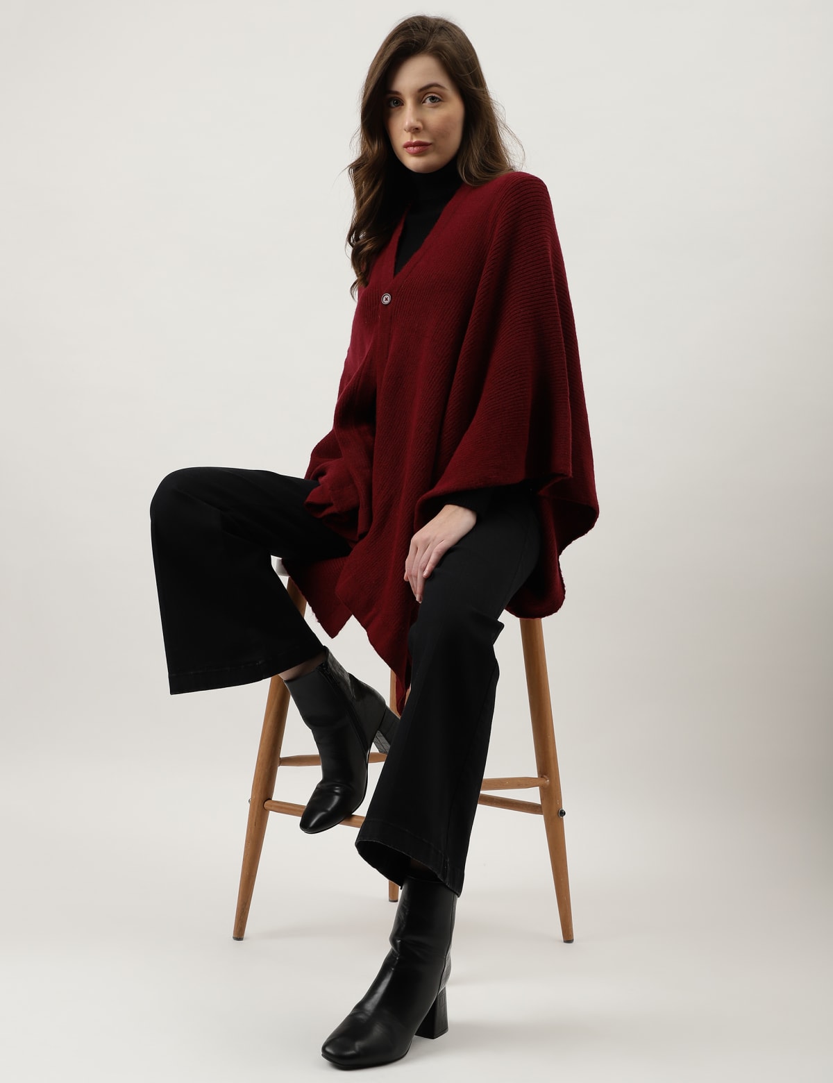 

Marks & Spencer Plain V-Neck Wrap (FEMALE, DARK WINE)