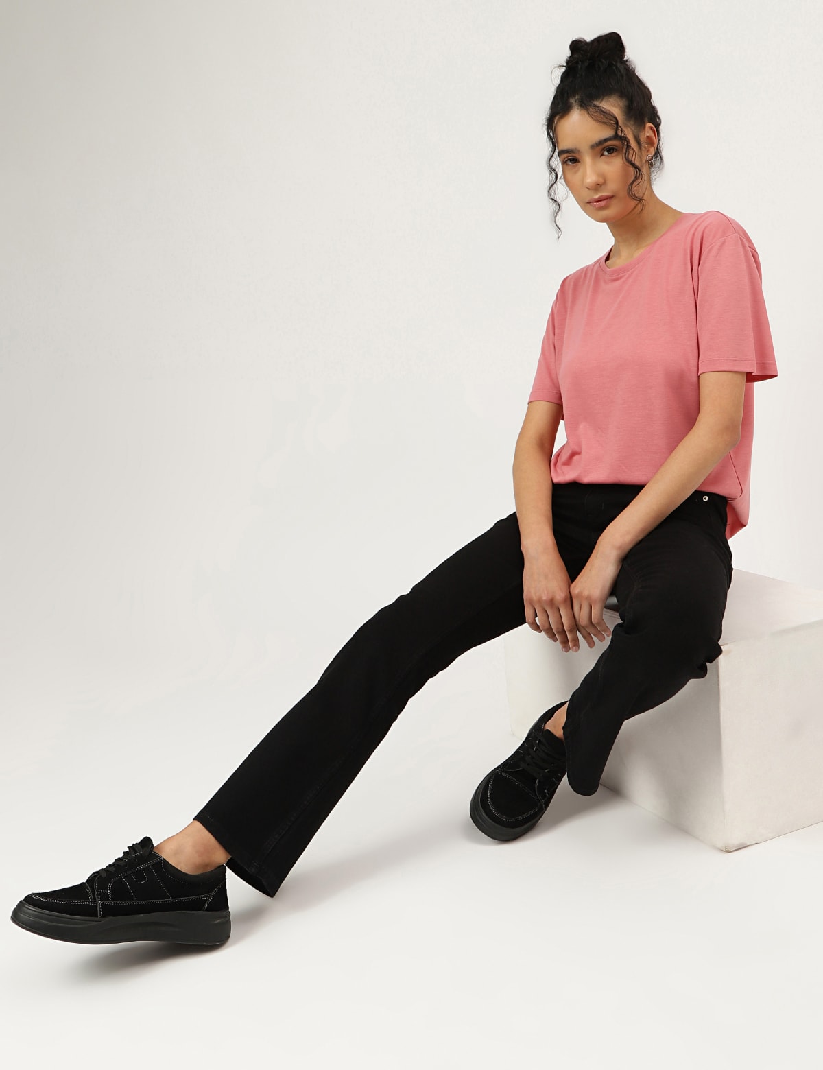 

Marks & Spencer Crew Neck T-Shirt (FEMALE, DARK ROSE, 14)