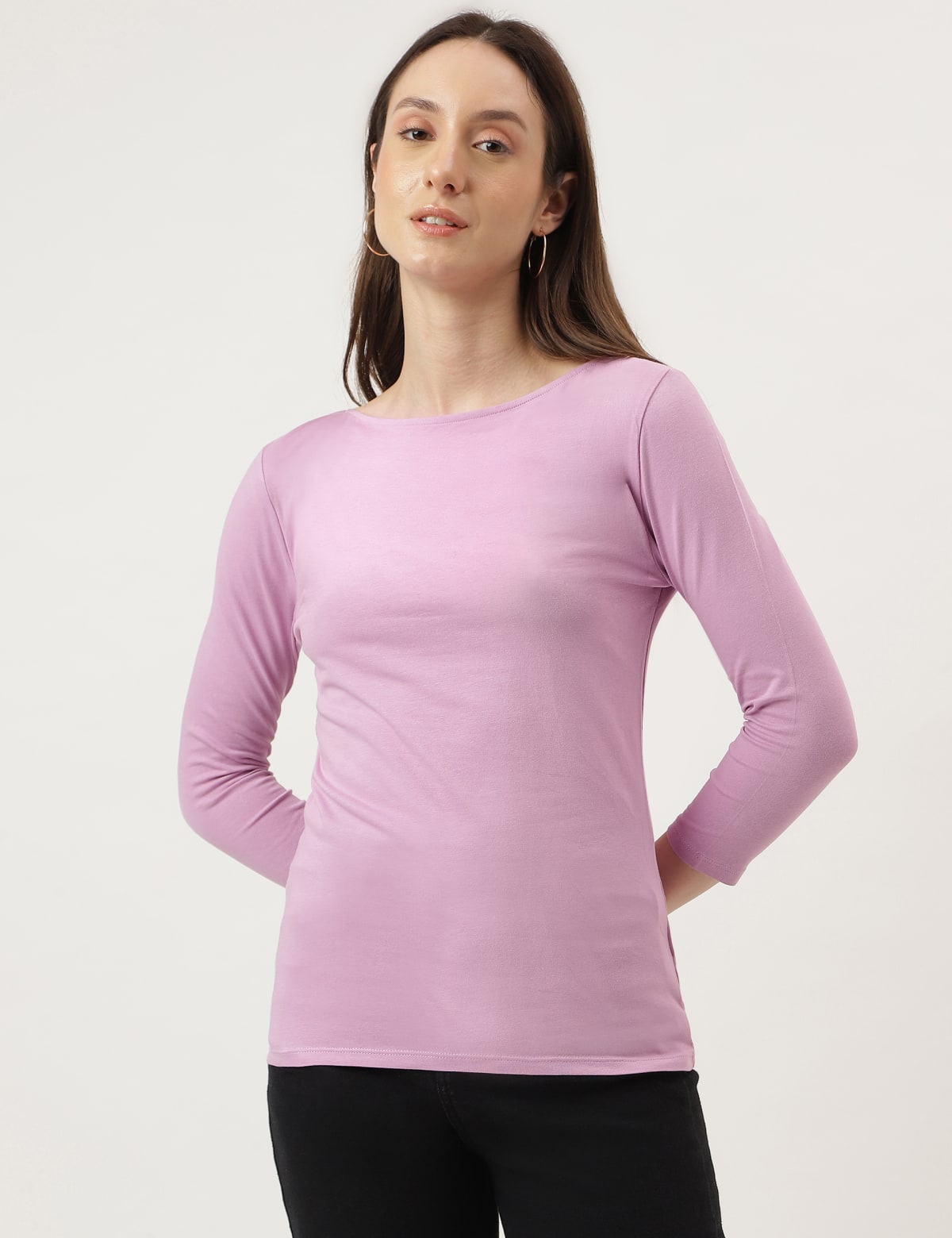 

Marks & Spencer Cotton Plain Boat Neck Top (FEMALE, PINK, 6)