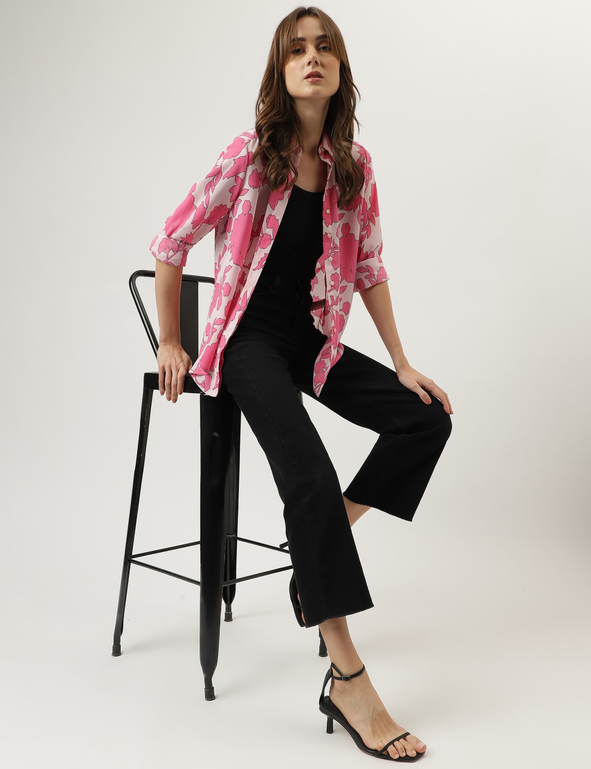 

Marks & Spencer Printed Regular Fit Blouse (FEMALE, BRIGHT PINK MIX, 8)