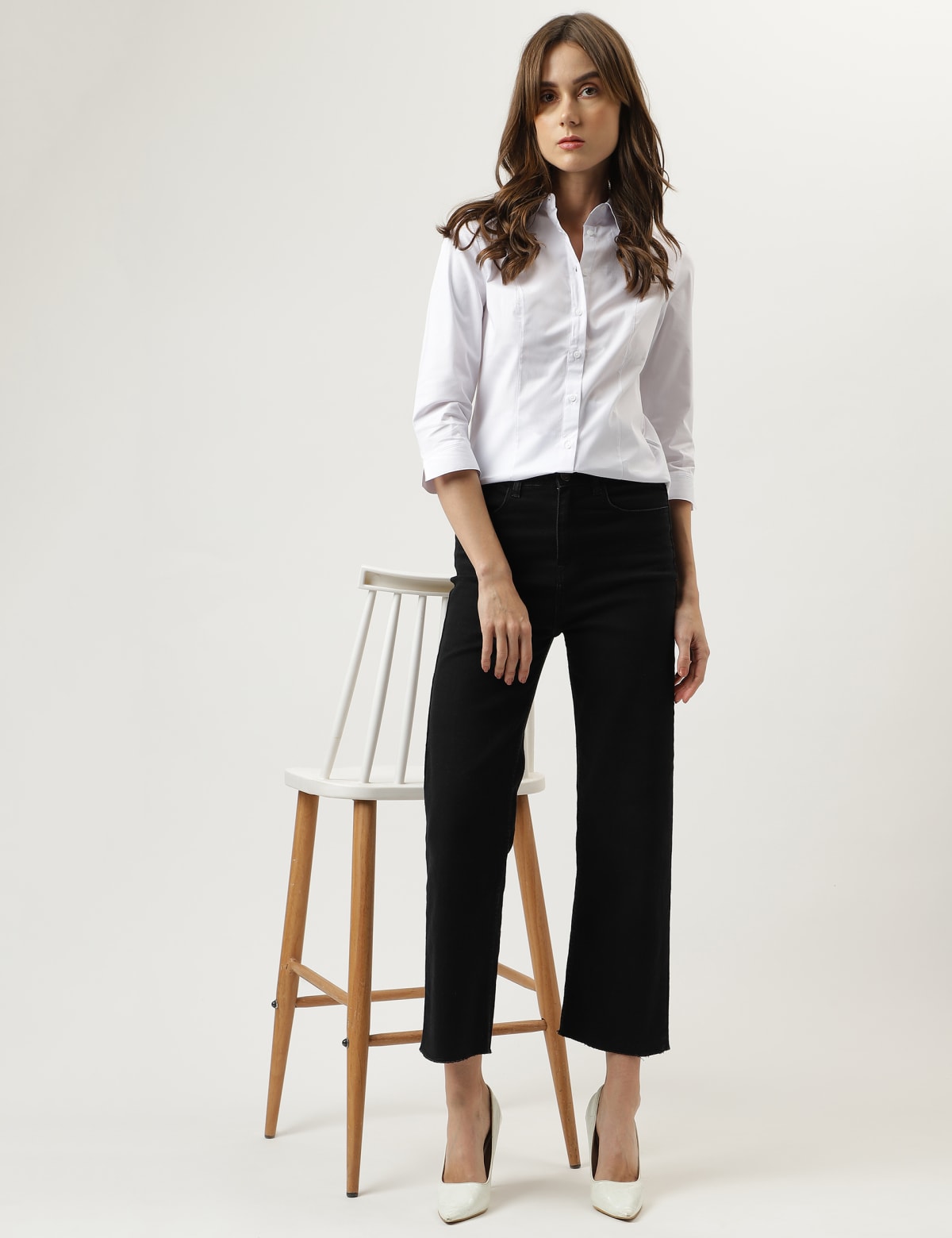

Marks & Spencer Plain Regular Fit Shirt (FEMALE, WHITE, 12)