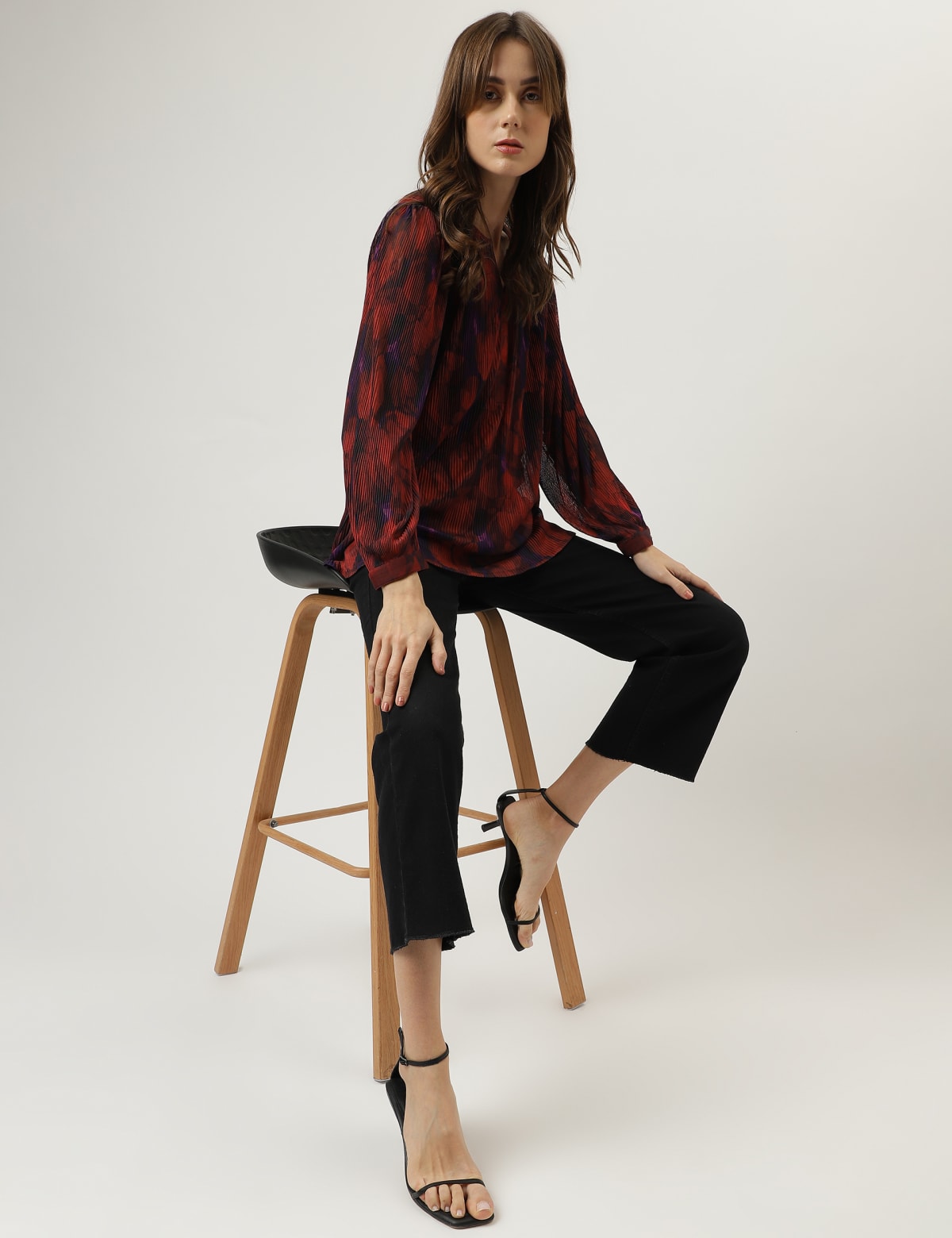 

Marks & Spencer Printed Regular Fit Top (FEMALE, RED MIX, 10)