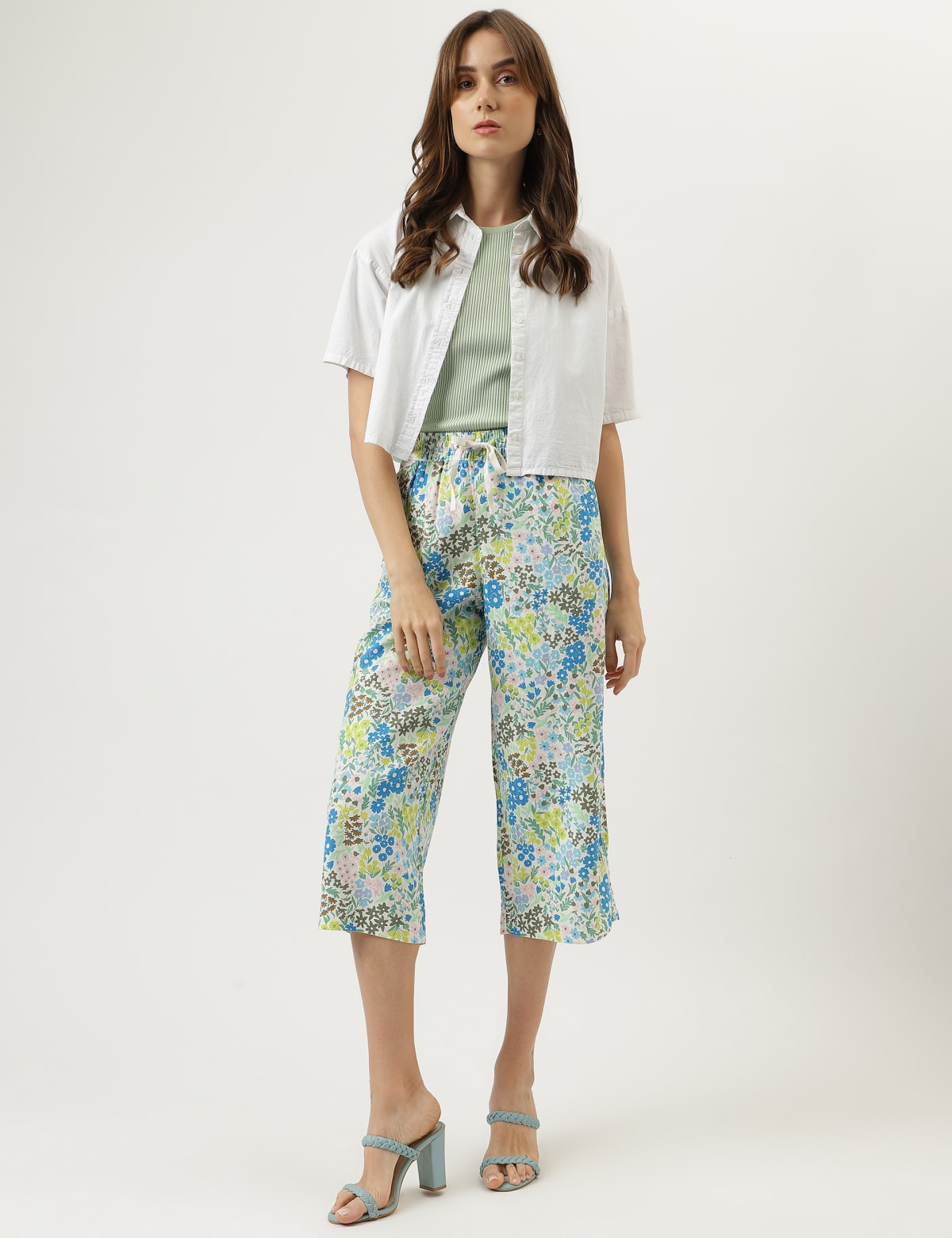 

Marks & Spencer Floral Drawstring Trousers (FEMALE, MULTI, 8-REG)