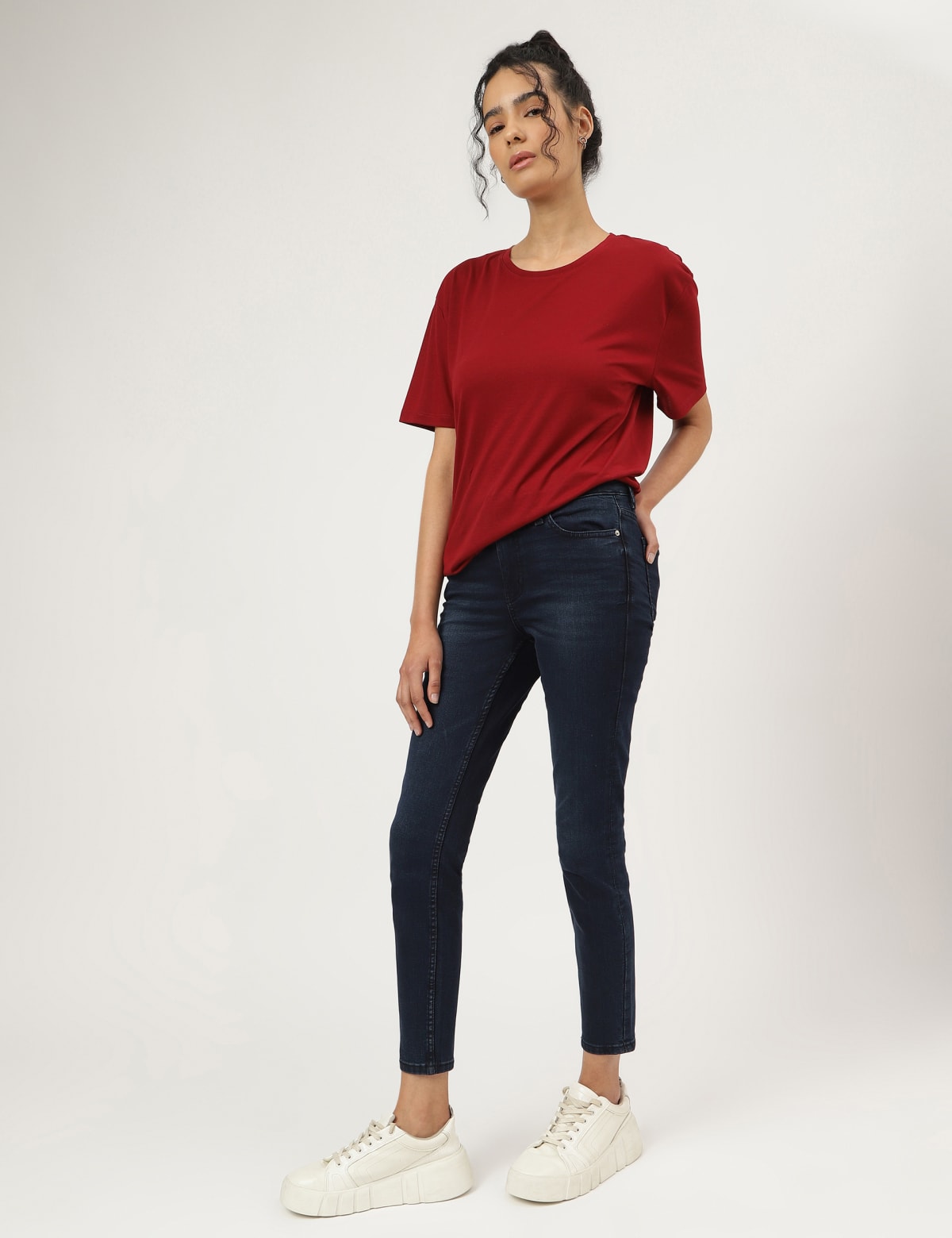 

Marks & Spencer Skinny Mid Waist Jeans (FEMALE, BLUE/BLACK, 14-REG)
