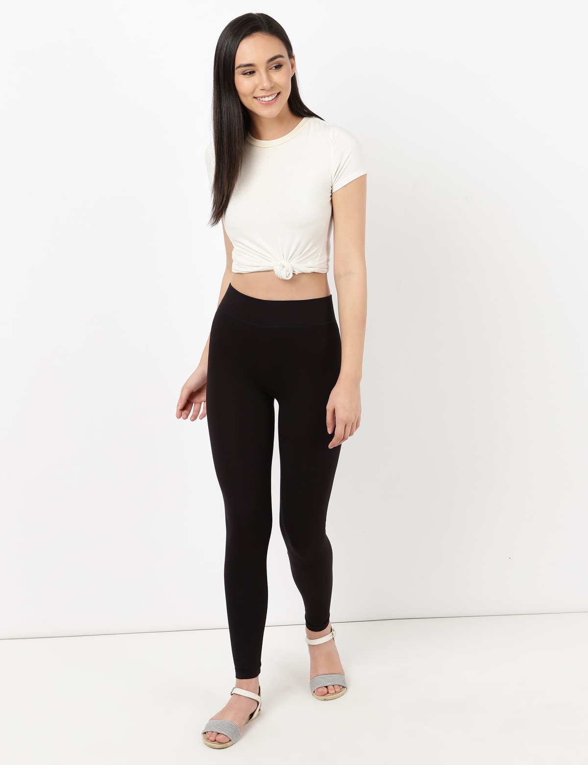 

Marks & Spencer Viscose Mix Plain Skinny Fit Leggings (FEMALE, BLACK, 8-REG)