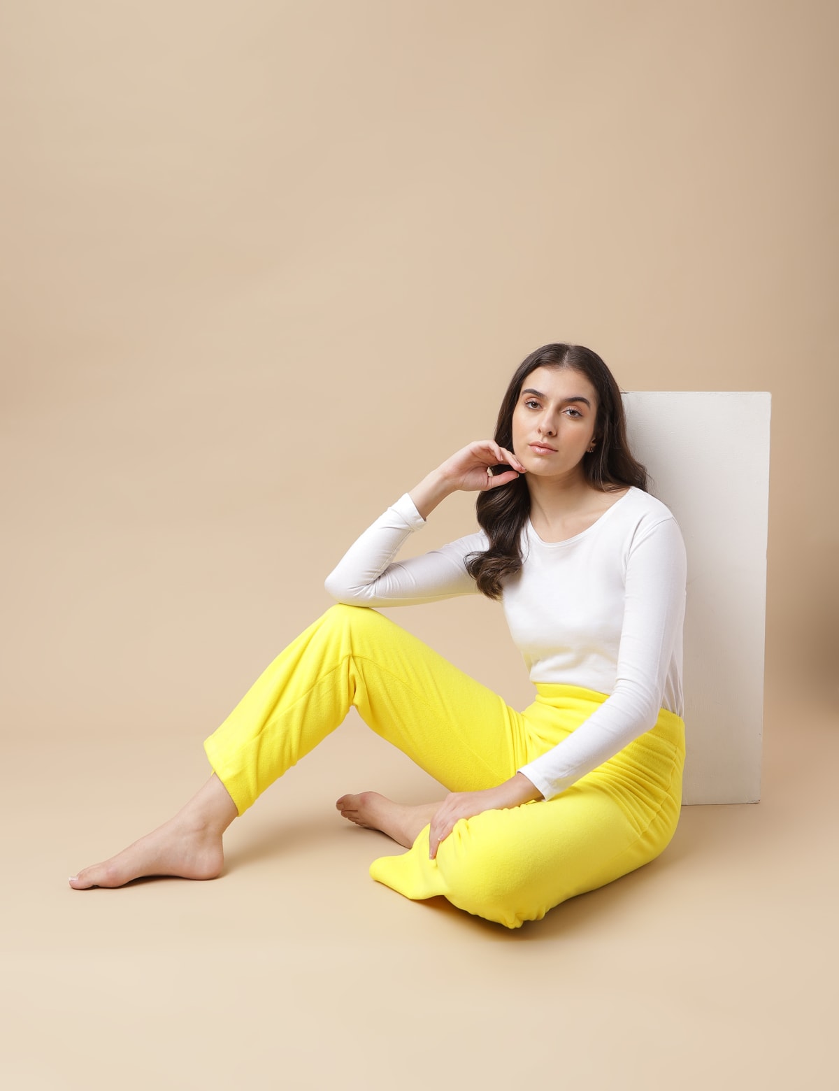 

Marks & Spencer Solid Trackpants (FEMALE, BRIGHT YELLOW, 8)