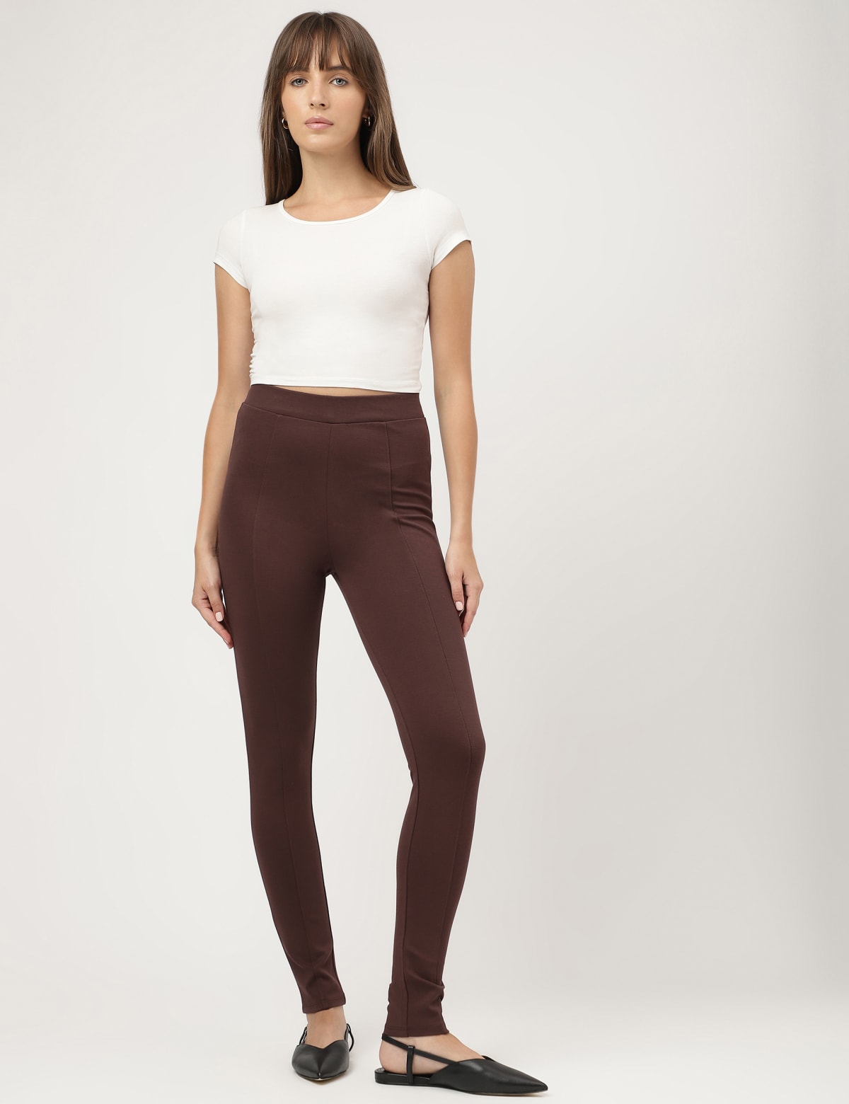 

Marks & Spencer Viscose Mix Plain Skinny Treggings (FEMALE, COCOA, 14-REG)